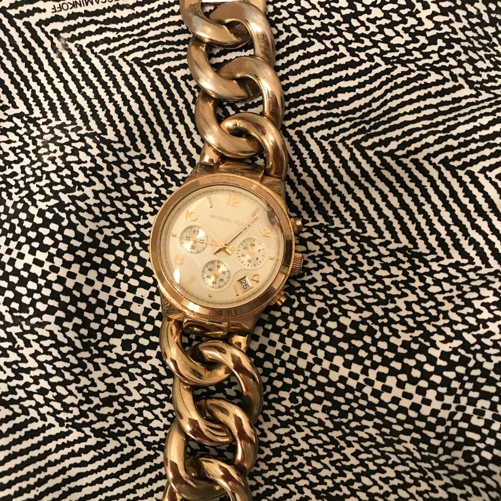 Michael Kors gold link watch
